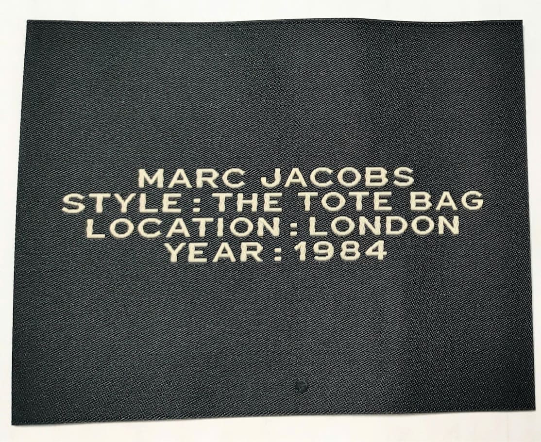 Woven Label Mmj “The Tote Bag” Pns0040 – Outside 80*100mm 4 Rows